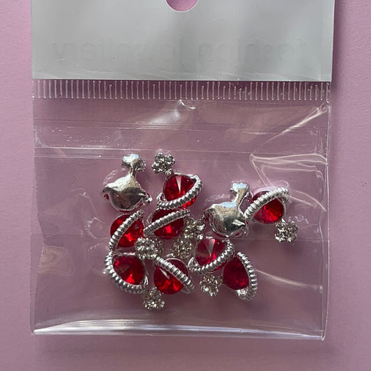 10pcs Planet Charms•RED - JTessentials