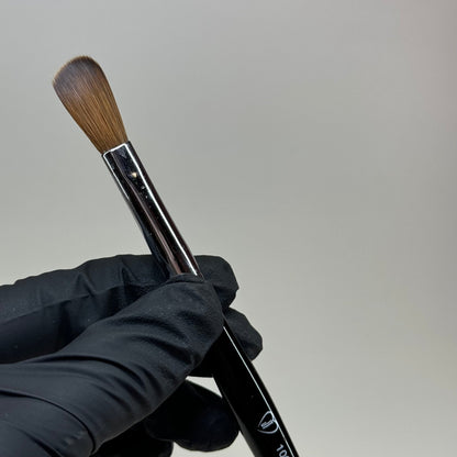 12 100% Kolinsky Acrylic Nail Brush - JT Flat Brush Pre - Crimped for Precision - JTessentials