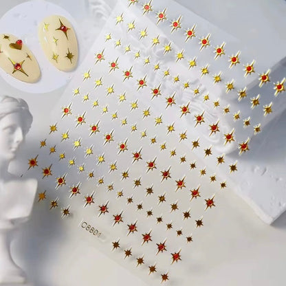 Nail sticker- gold designs