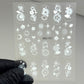 157 - White Airbrush - Inspired Nail Stickers - JTessentials