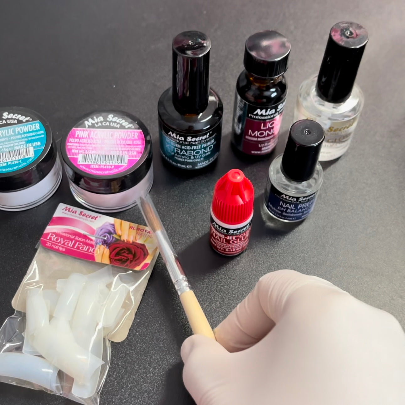 Mia Secret Clear & Pink Acrylic Powder Kit – Beginner-Friendly Nail Kit