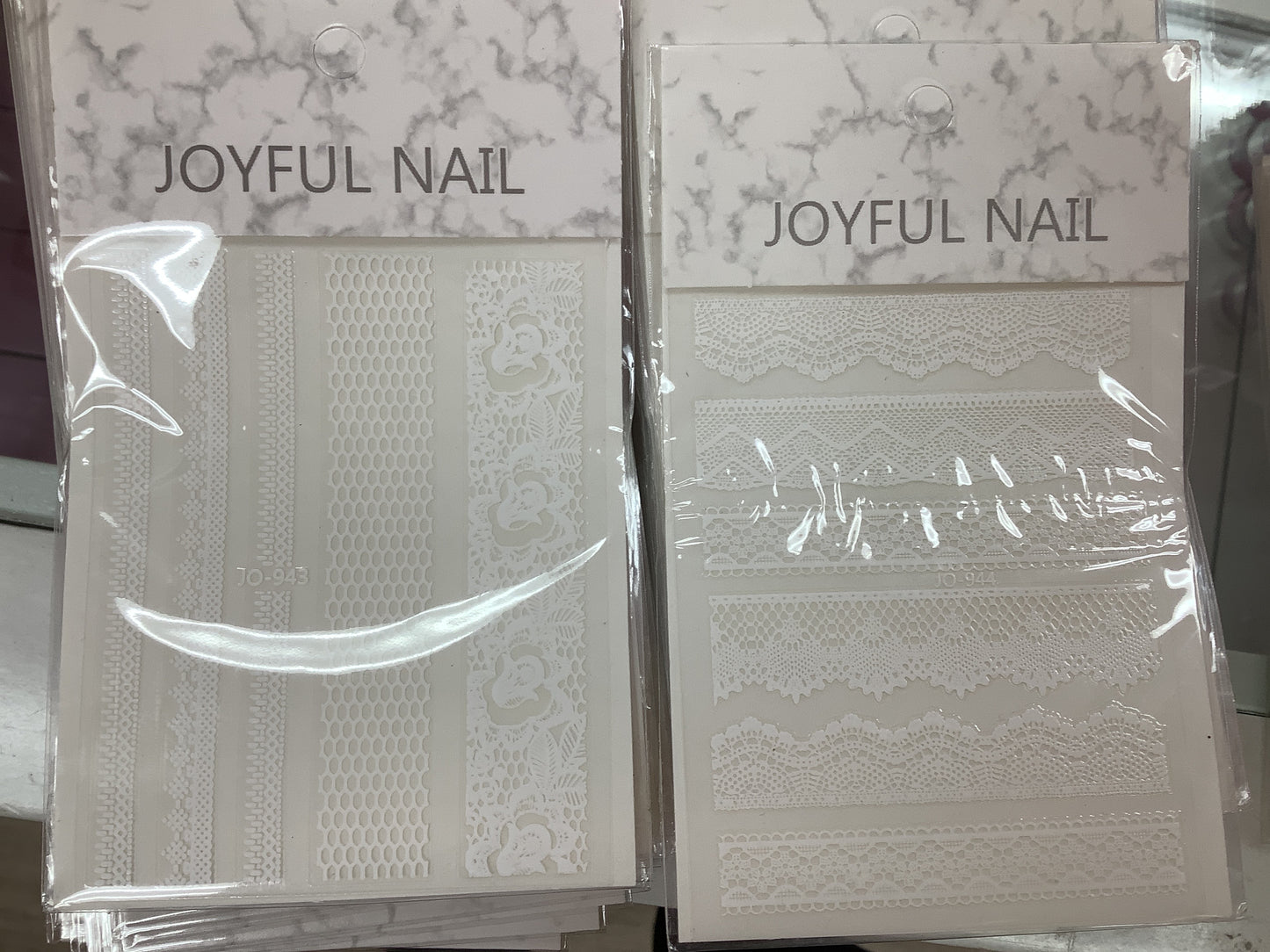 White Lace - Nail sticker