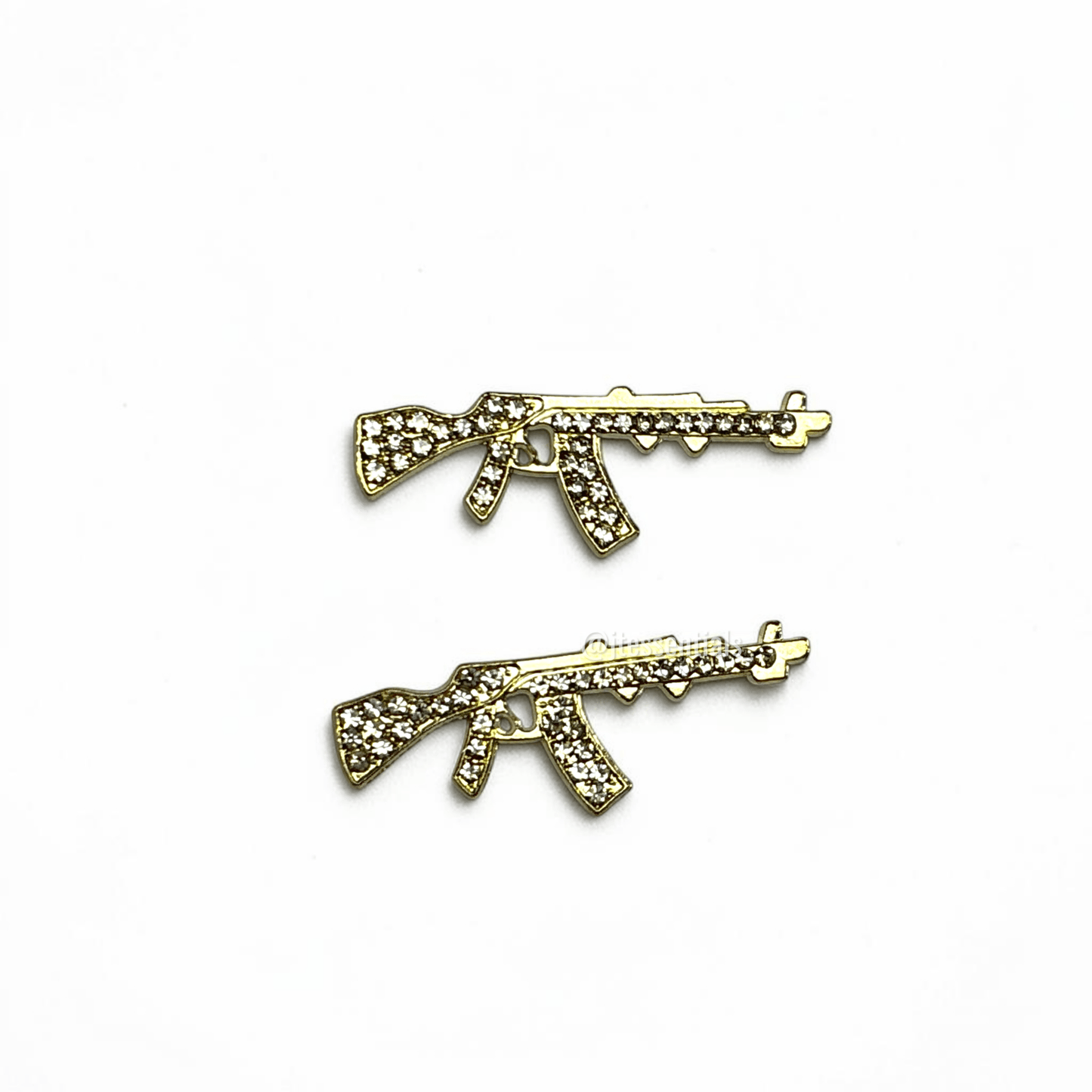 2 pc Gold Silver Bling Rifle -02 - JTessentials