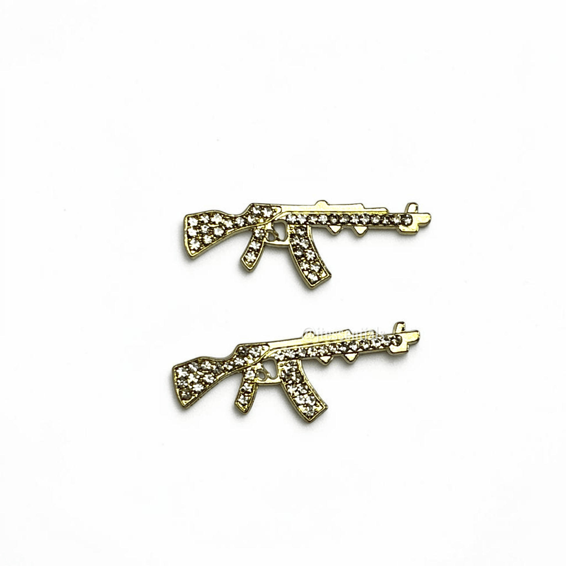2 pc Gold Silver Bling Rifle -02 - JTessentials