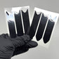 2 sheets French Stripe Nail Art Stencils – Self - Adhesive Guides for DIY Nail Designs - JTessentials