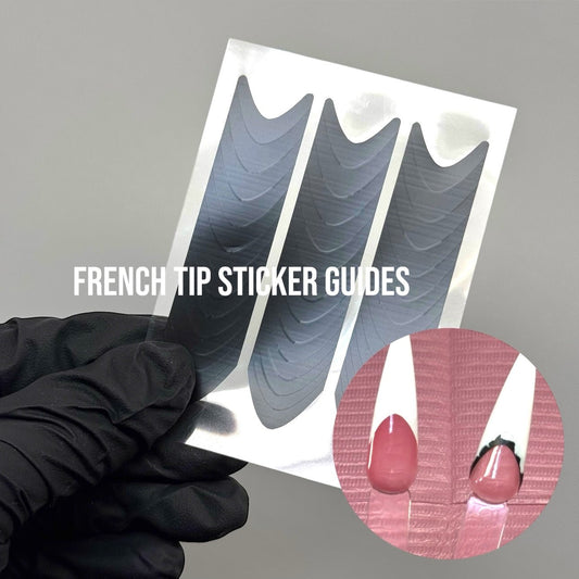 2 sheets French Stripe Nail Art Stencils – Self - Adhesive Guides for DIY Nail Designs - JTessentials