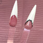 2 sheets French Stripe Nail Art Stencils – Self - Adhesive Guides for DIY Nail Designs - JTessentials