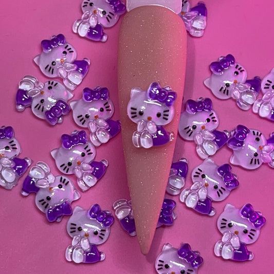 20 PCS Hello kittys purple - JTessentials