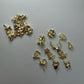 20 - Piece Gold Christmas Nail Charms - Festive Holiday Nail Art Decorations - JTessentials