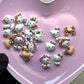 20 - Piece Leopard Hello Kitty Nail Charms Mix - Trendy & Fun Nail Art Decorations - JTessentials