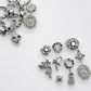 20 - Piece Silver Christmas Nail Charms - Festive Holiday Nail Art Decorations - JTessentials