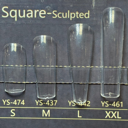 Full Cover Soft Gel Nail Extensions – 15 Sizes Box (Square Sculpted)