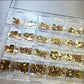 24 grit - champagne high quality rhinestone box Bling for nails - JTessentials