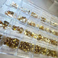 24 grit - champagne high quality rhinestone box Bling for nails - JTessentials