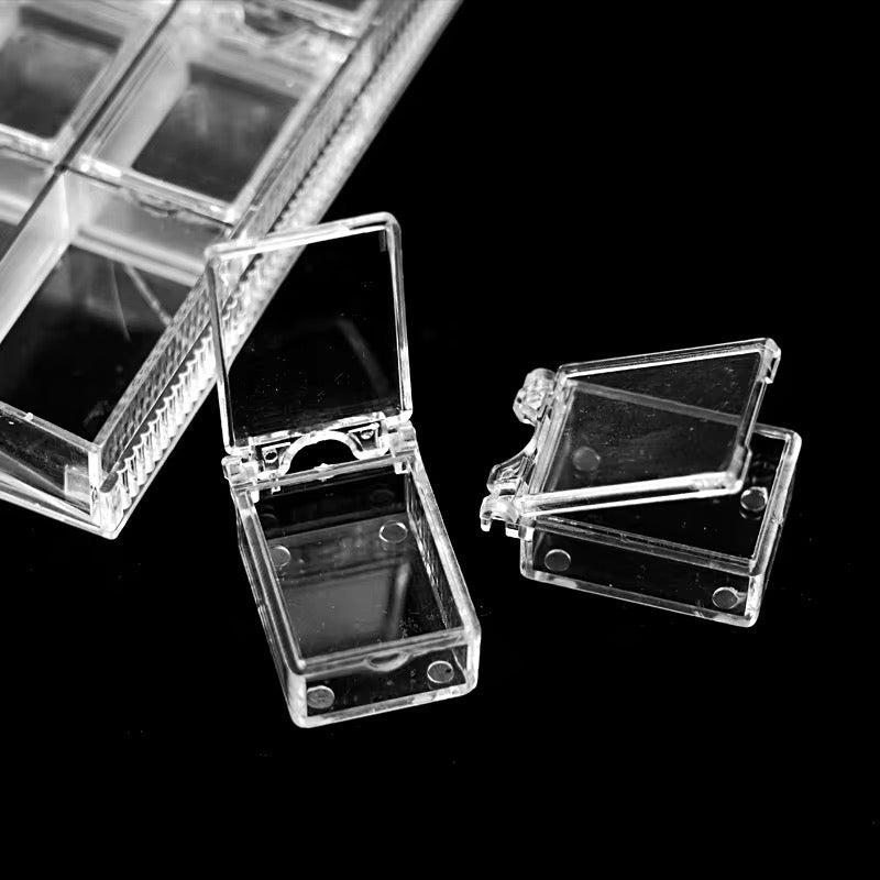 24 Slot Nail Art Storage Box with Flip Lid Organizer - JTessentials