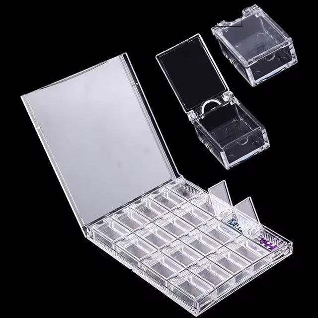 24 Slot Nail Art Storage Box with Flip Lid Organizer - JTessentials