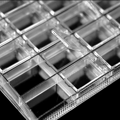 24 Slot Nail Art Storage Box with Flip Lid Organizer - JTessentials