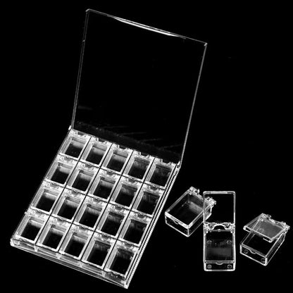 24 Slot Nail Art Storage Box with Flip Lid Organizer - JTessentials