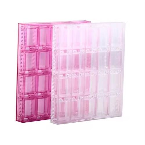 24 Slot Nail Art Storage Box with Flip Lid Organizer - JTessentials
