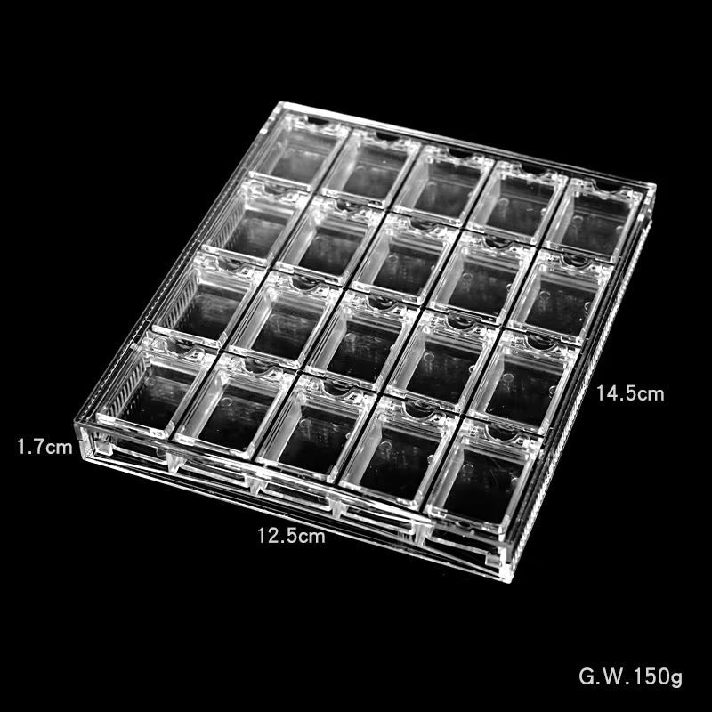 24 Slot Nail Art Storage Box with Flip Lid Organizer - JTessentials