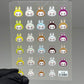2483 LABUBU Nail Art Stickers – Cute Cartoon Self - JTessentials