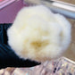 Rose shaped Nail Dust brush - white