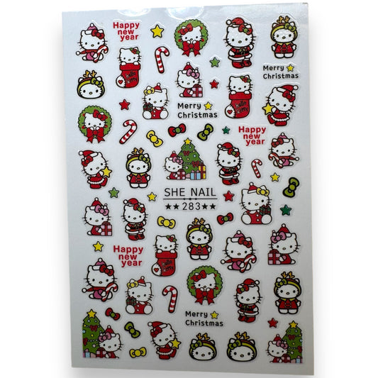 Festive Christmas Nail Stickers - 283