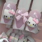 20 PCs HELLO KITTY pink bow face only