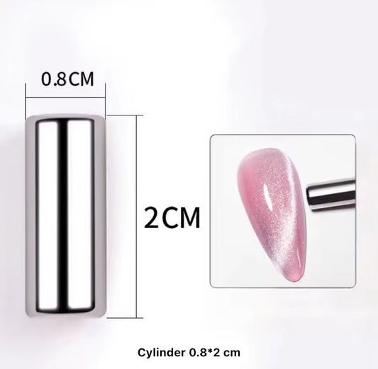 2CM Cylinder Cat Eye Magnet – Professional Magnetic Nail Art Tool for Cat Eye Gel Polish - JTessentials