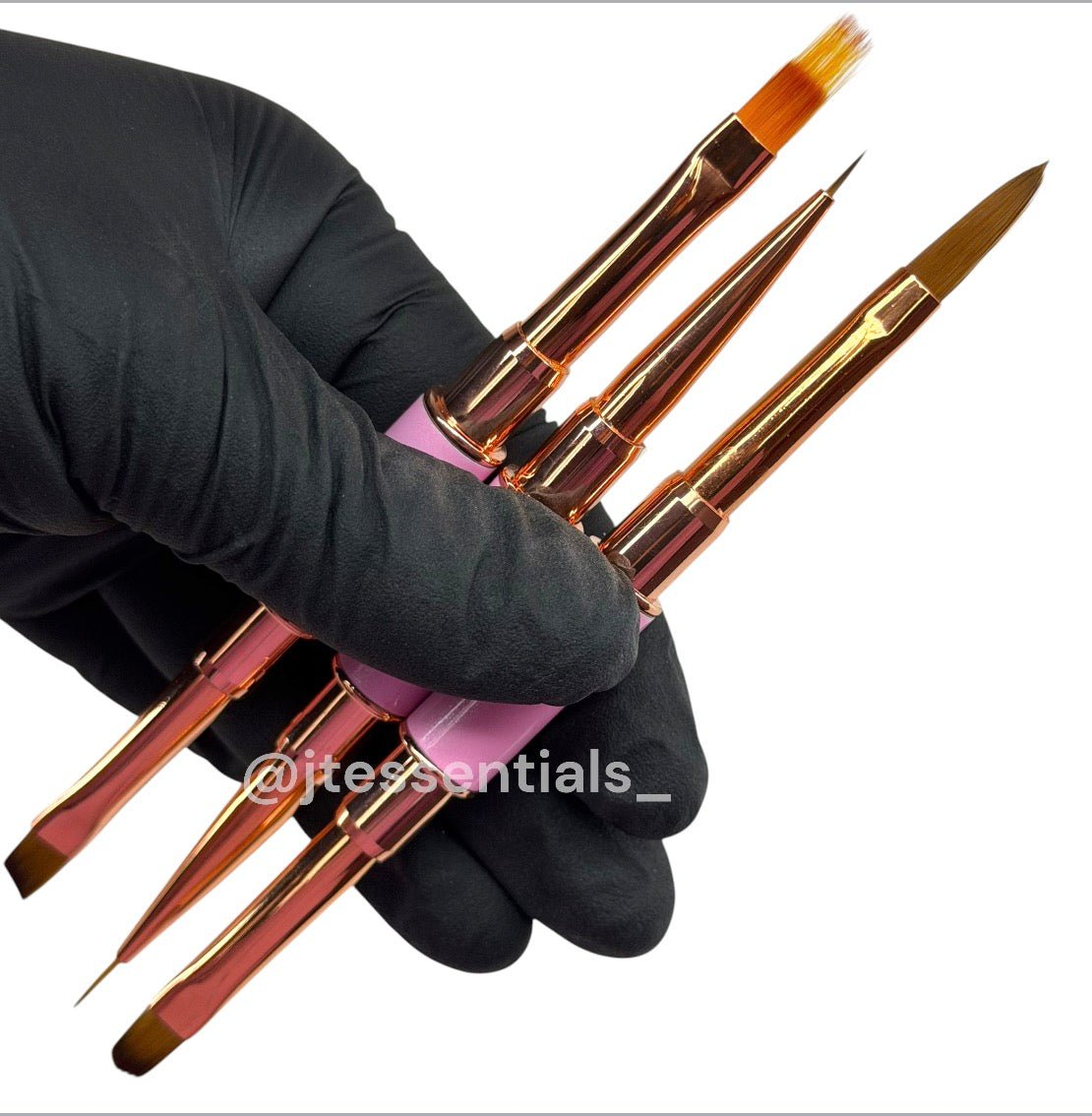 3 pcs Nail Art 6 Brush Set – Liner, Flat, Angled & Detail Brushes - JTessentials