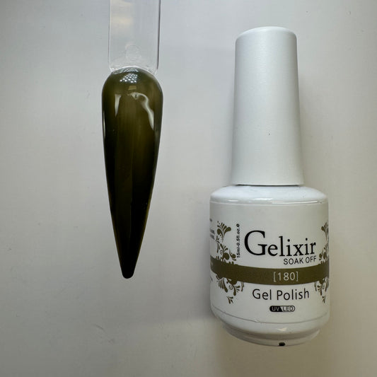 #180 gel polish- Gelixir Gel Polish - Long-Lasting, High Shine Gel for Salon-Quality Nails