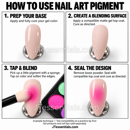40-Color Nail Art Pigment Palette - JTessentials