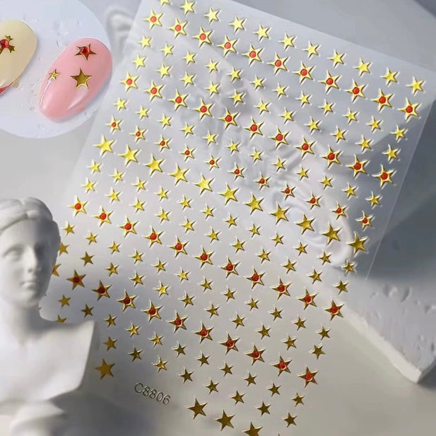 Nail sticker- gold designs