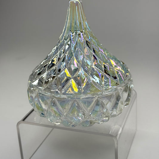 02 Iridescent Crystal Dappen Dish – Elegant Acrylic Liquid Container for Nail Techs