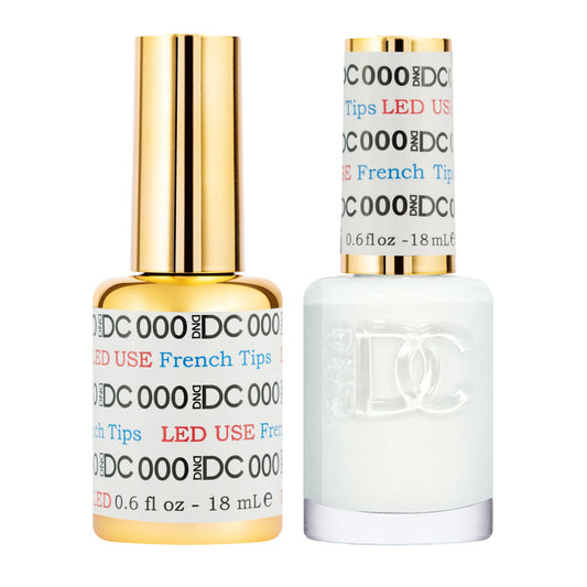 DND Gel Duo #000 French Tips – Classic White Gel Polish & Lacquer Set
