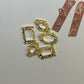 5 - Piece Frame Holder Nail Charms - Elegant Accents for Unique Nail Art - JTessentials