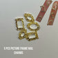 5 - Piece Frame Holder Nail Charms - Elegant Accents for Unique Nail Art - JTessentials
