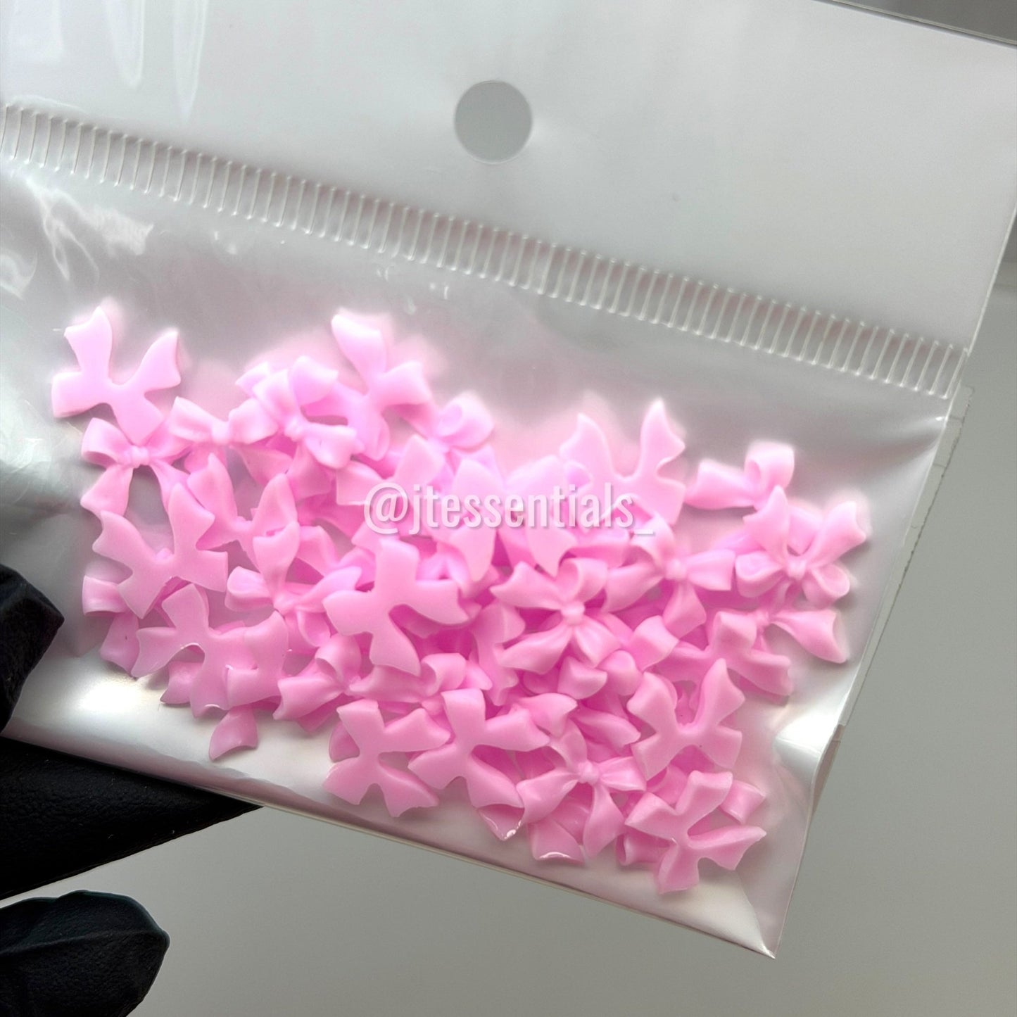 50 PC BOW CHARMS |PINK 01 - JTessentials
