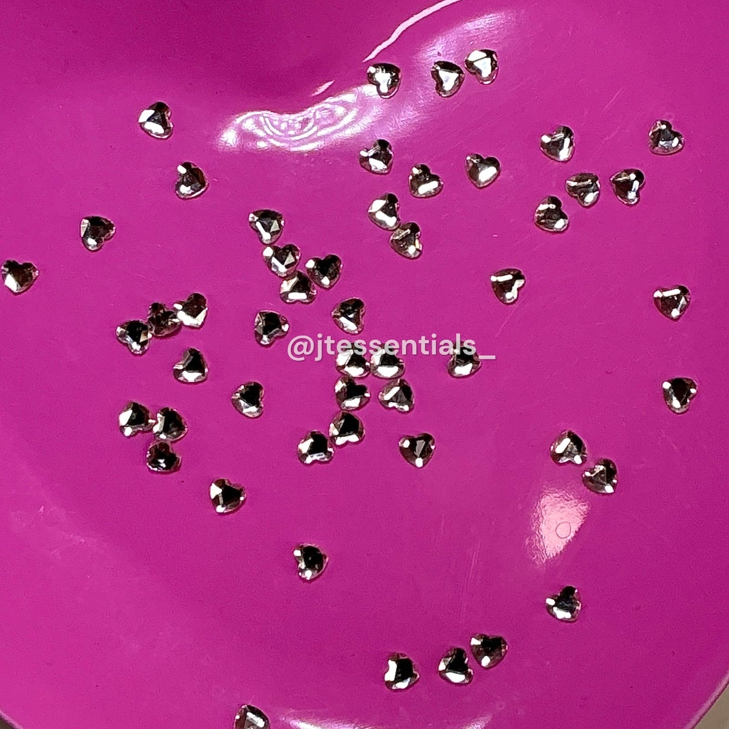 50 pcs - Heart Crystal Nail Rhinestones - JTessentials