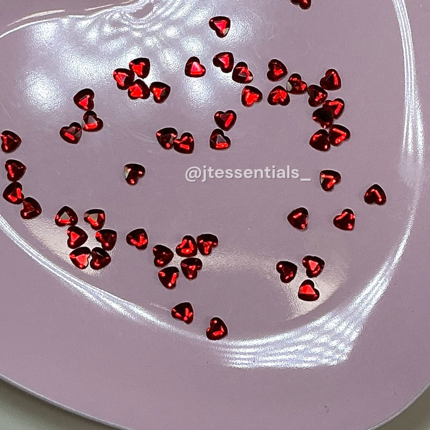 50 pcs - Heart Crystal Nail Rhinestones - JTessentials