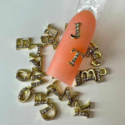 LETTER Nail Charms - High-Quality Alphabet Nail Decorations