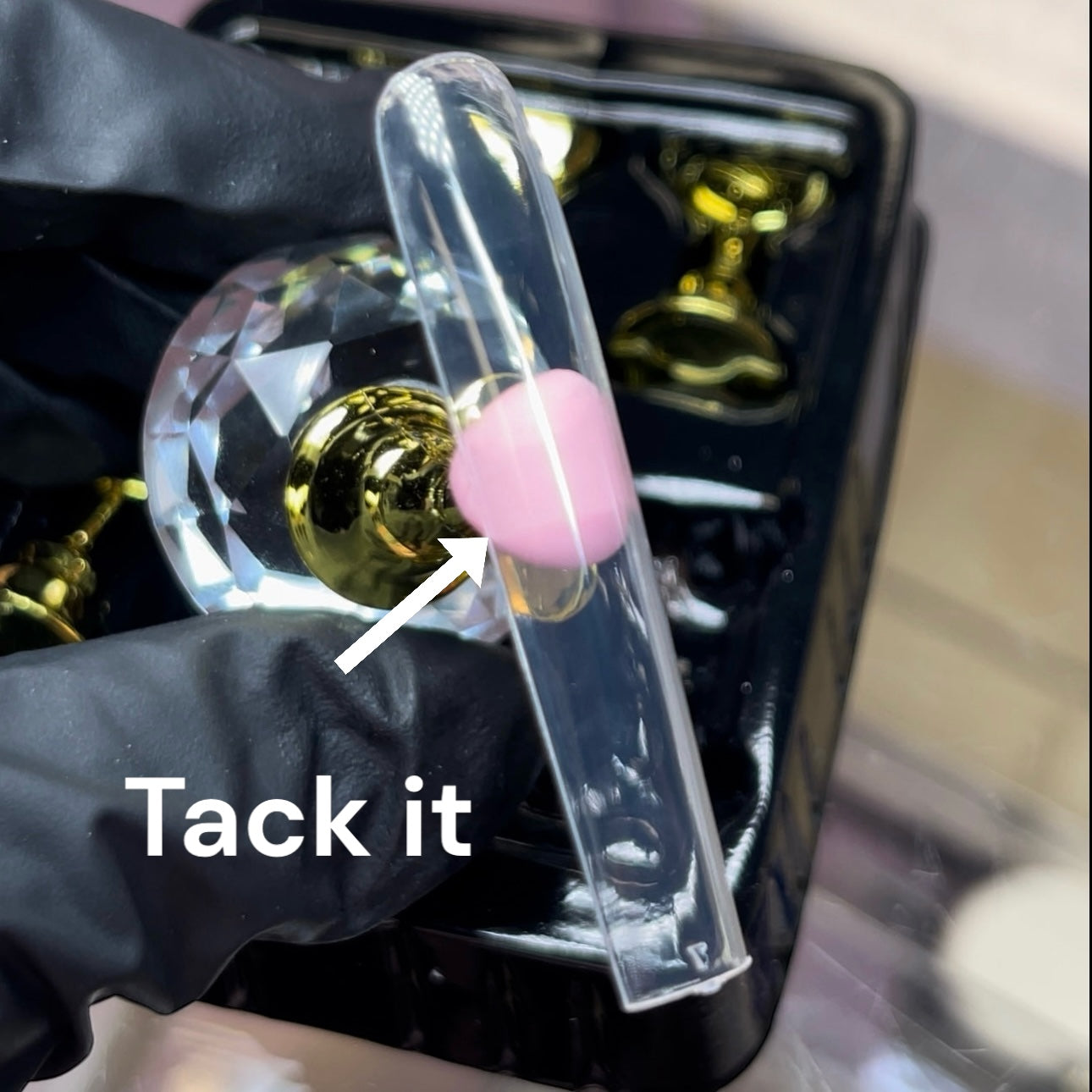 Tack-It Pink Reusable Adhesive - Multi-Purpose Nail Tip Display Tool