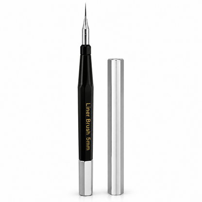 5mm Nail Art Liner Brush with Cap – Rose Gold or Silver - JTessentials