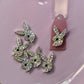 6 - Piece Bunny Rhinestone Nail Charms – Playboy - Inspired Luxury Nail Art - JTessentials
