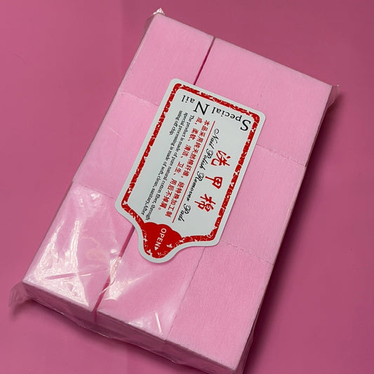 600 Pcs Lint - Free Nail Wipes – Pink | Nail Prep Wipes for Gel, Acrylic, Polish Removal | Salon - Quality - JTessentials