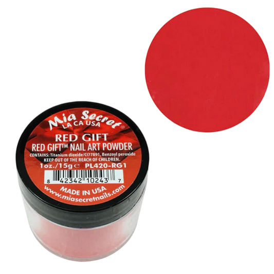 Mia Secret Acrylic Powder - Red Gift (1oz), Perfect for Bold Nail Art