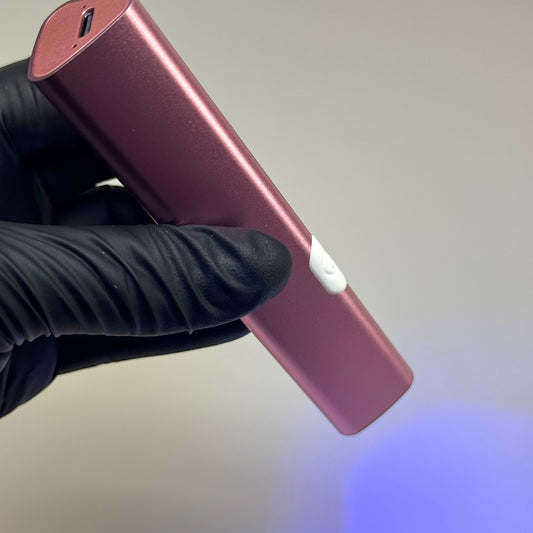 Pink Handheld Nail Lamp – Portable LED w/ charger