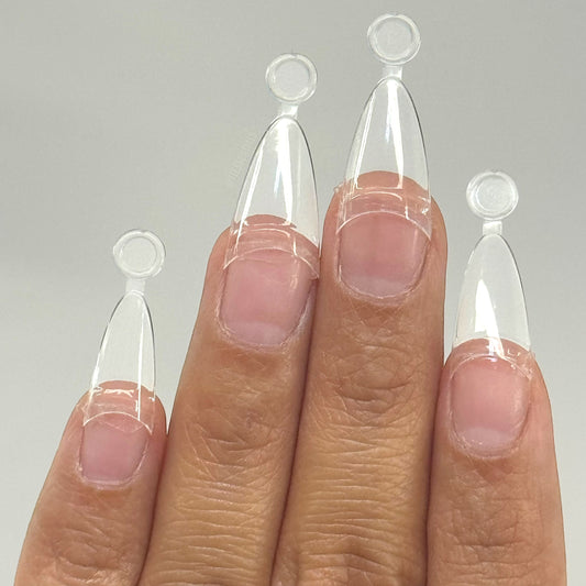 Short Almond Tips Pre-shaped- 504 pcs BOX