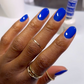 DND #734 Berry Blue – Gel & Regular Polish Duo | Vibrant Deep Blue Nail Color