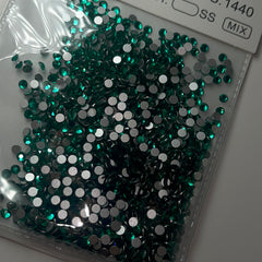 Crystal ss10 green 1440 pcs rhinestone pack